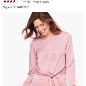 Talbots pink blouse